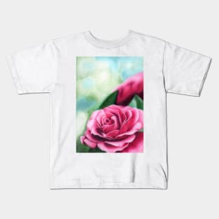 Pink rose Kids T-Shirt